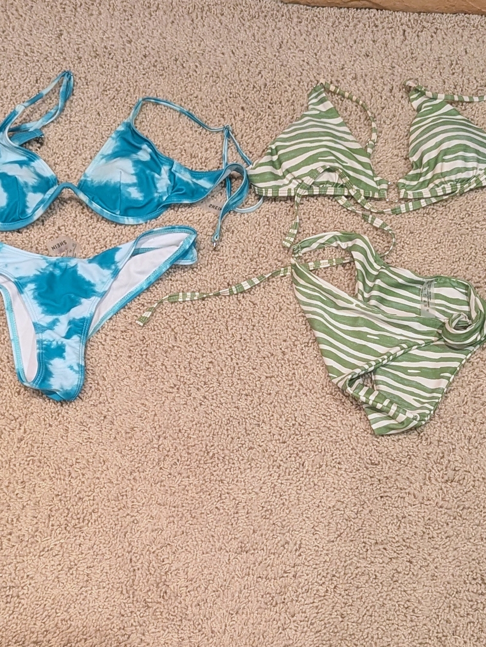 Women’s Bikini Swimsuit Bundle – 5 Pieces (Small/Medium, Shein, Aerie)